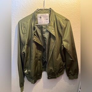 walk in love Olive Green Women's Bomber Jacket